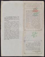 1921 Bp., Oberbauer A. Utóda miseruhák, egyházi szerek és zászlók gyárának díszes fejléces számlája ...