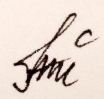 Szász jelzéssel: Arcok II. Vegyes technika, papír, 13×12 cm