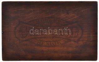 Kugler Gerbaud Henrik feliratú fa doboz, 16×10 cm