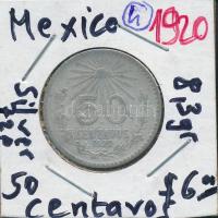 Mexikó 1920. 50c Ag T:2-,3 Mexico 1920. 50 Centavos Ag C:VF,F