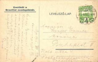 Budapest XIV. Városliget, Emléklap a Brazíliai élő csodapóktól / Brazilian wonder spider, circus adv...