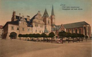 Lőcse, Fő tér, Katolikus templom / main square, Catholic church