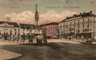 Temesvár, Timisoara; Jenő herceg tér / square (EK)