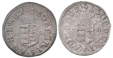 1698KB Duarius Ag "I. Lipót" (0.54g) + 1701KB Duarius Ag "I. Lipót" (0.55g) T:2-...