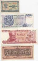 Görögország 1940. 10D + 1967. 100D + 1978. 50D + Német megszállás 1944. 200.000.000D T:III Greece 1940. 10 Drachmai + 1967. 100 Drachmai + 1978. 50 Drachmai + German occupation 1944. 200.000.000 Drachmai C:F