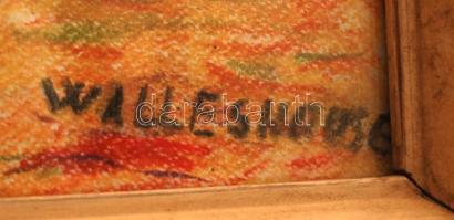 Walleshouse jelzéssel: Akt háttal. Pasztell, papír, üvegezett keretben, 40×28 cm