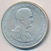 1930. 5P Ag "Horthy jobbra" T:2 
Adamo P8