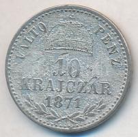 1871GYF 10Kr Ag "Váltó Pénz" T:3