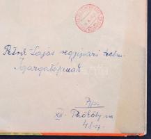 1958 Cirkuszplakát. Aeros nagycirkusz. / German circus group poster. 29x91 cm