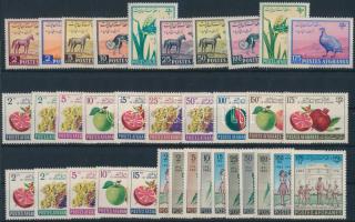 Afghanistan sets: 1961-1973 6 sets + 25 individual values, Afganisztán motívum sorok: 1961-1973 6 klf sor + 25 klf önálló érték 2 db stecklapon