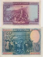 Spanyolország 1928. 25P + 50P T:III szép papír
Spain 1928. 25 Pesetas + 50 Pesetas C:F nice paper
