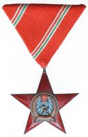 1950. "A Magyar Népköztársasági Érdemérem bronz fokozata" zománcozott bronz kitüntetés mel...