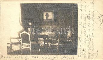 1920 Budapest I. Budai Királyi vár, királynő lakosztály, belső, photo