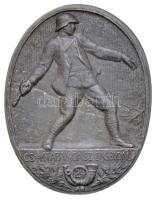 Osztrák-Magyar Monarchia ~1914-1918. "24. Császári és Királyi Tábori Vadász Zászlóalj" fém sapkajelvény "VAS.V." jelzéssel (43,5x34mm) T:2,2- tű letört Austro-Hungarian Monarchy ~1914-1918. "24. K.u.K. Feld Jäger Batallion" metal cap badge with "VAS.V." mark (43,5x34mm) C:XF,VF pin missing