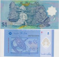 Vegyes: Brunei 2007. 1$ + Malajzia 2012. 1R T:I
Mixed: Brunei 2007. 1 Dollar + Malaysia 2012. 1 Rin...