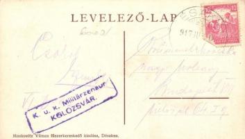 Désakna, Ocna Dejului; Bobovszky József udvartára és szőlője; kiadja Moskovitz Vilmos / manor and vi...