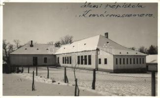 Komáromszemere, Semerovo; Állami nápiskola / school, Benkó photo (b)