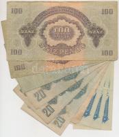 1944. 1P-100P (10x) "A Vörös Hadsereg Parancsnoksága" T:vegyes