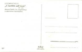 Szombathely, Szeminárium kápolnája, belső, Árkayné Sztehló Lily üvegfestményei - 6 db régi képeslap ...