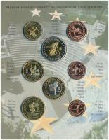 Bulgária 2004. "Olimpiai Euro Próbaveretek" 1c-2EUR (8xklf) fémpénz szettben, díszkiadás T...