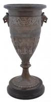 R. Ditmar Wien petróleum lámpatest, fém, jelzett, alabástrom talapzaton, m:25 cm