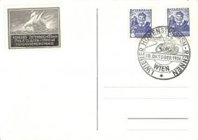 1936 Verband Österreichischer Philatelisten Vereine Werbe Ausstellung B.S.V. "Donau" / Ass...