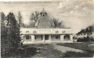 Daruvár,Daruvar; Central Schlammbad, Verlag Josip Epstein / Central mud bath building (ázott / wet damage)