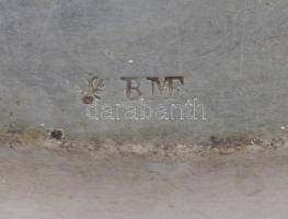 2 db alpakka kávéházi tálca, jelzettek(BMF, Hacker és Társa), 27x20 cm