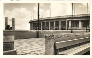 1936 Berlin, Summer Olympics, Swimming pool, 'Berlin Olmypisches Dorf XI. Olympiade 1936' So. Stpl (EB)