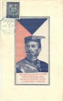 Dr. Miroslav Tyrs, Upomínka na Slavnostní Dny v Praze 1938, textile card (EK)
