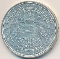 1932. 2P Ag "Madonna" T:1-,2 
Adamo P7