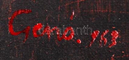 Csernó Judit (1925-?): Éjszaka, olaj, vászon, jelzett, 80×55 cm