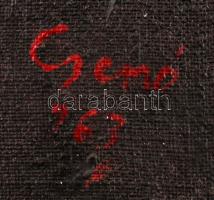 Csernó Judit (1925-?): Fantázia, olaj, vászon, jelzett, 65×50 cm