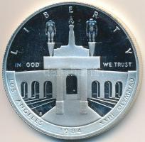 Amerikai Egyesült Államok 1984S 1$ Ag "XXIII. nyári olimpiai játékok Los Angeles" T:PP ujj...
