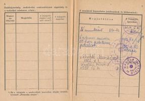 1950 Szőnyi G. Sándor (1928-2012) Balázs Béla-díjas dramaturg, rendező munkakönyve, benne érdekes be...