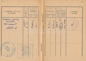 1950 Szőnyi G. Sándor (1928-2012) Balázs Béla-díjas dramaturg, rendező munkakönyve, benne érdekes be...