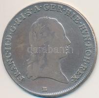 Osztrák Németalföld 1797B 1/4 Koronatallér Ag "II. Ferenc" (7,18g) T:3,2- kis ph. Austrian Netherlands 1797B 1/4 Kronenthaler Ag "Franz II" (7,18g) C:F,VF small edge error Krause KM# 60