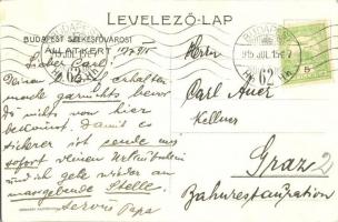 Budapest Székesfővárosi Állatkert reklám / Budapest zoo advertisement, art postcard