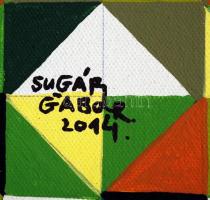 Sugár Gábor (1976- ): Németjuhász, vegyes technika, vászon, jelzett, 70×49,5 cm