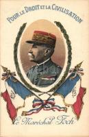 Pour le Droit et la Civilisation; Ferdinand Foch, flags; Lévy Fils et Cie.