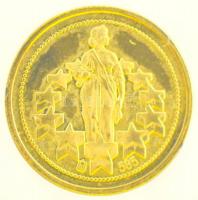 Németország 2000. "ECU" Au emlékérem sorszámozott tanúsítvánnyal (0.5g/0.585) T:PP 
Germa...