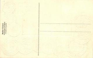 Tunis, Tunisie, Túnez; set of coins, Walter Erhard's golden and silver Emb