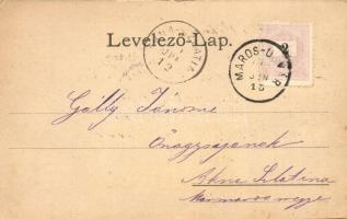 1899 Marosújvár, Ocna Mures; sóbányák, Király utca, Gróf Teleki kastély, szódagyár / salt mines, str...