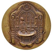 Ligeti Erika (1934-) 1975. "A Szocialista Magyar Gyógyszerellátásért 1950-1975" Br öntőminta (97mm) T:2 Hungary 1975. "For the Hungarian Socialist Supply of Medicinal Products 1950-1975" Br mould. Sign.: Erika Ligeti (97mm) C:XF