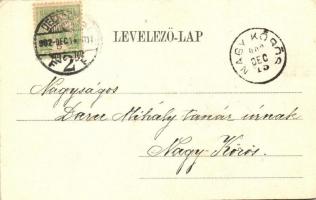 Debrecen, pályaudvar, vasútállomás; Pongrácz Géza kiadása, Halász J. Felvétele (EK)