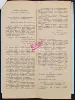 cca 1937 Gestetner Ltd. (Bp., VI. Andrássy-ut 9.) levelezése, nyomtatványai stb. 4db, cca 30x22cm