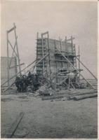 1929 A babai Tisza híd építése, hátoldalon feliratozva, 17,5x12,5 cm