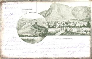 1899 Torockó, Rimetea; Várromok, Székelykő / castle ruins, rock