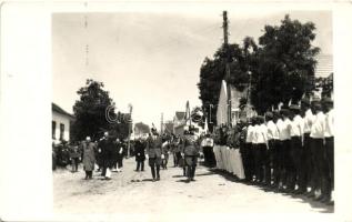 Olaszfalu, Leventék szemléje a Hősi emlék avatásának napján, Kollár photo