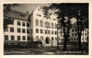 Besztercebánya, Banská Bystrica; gimnázium / grammar school, photo